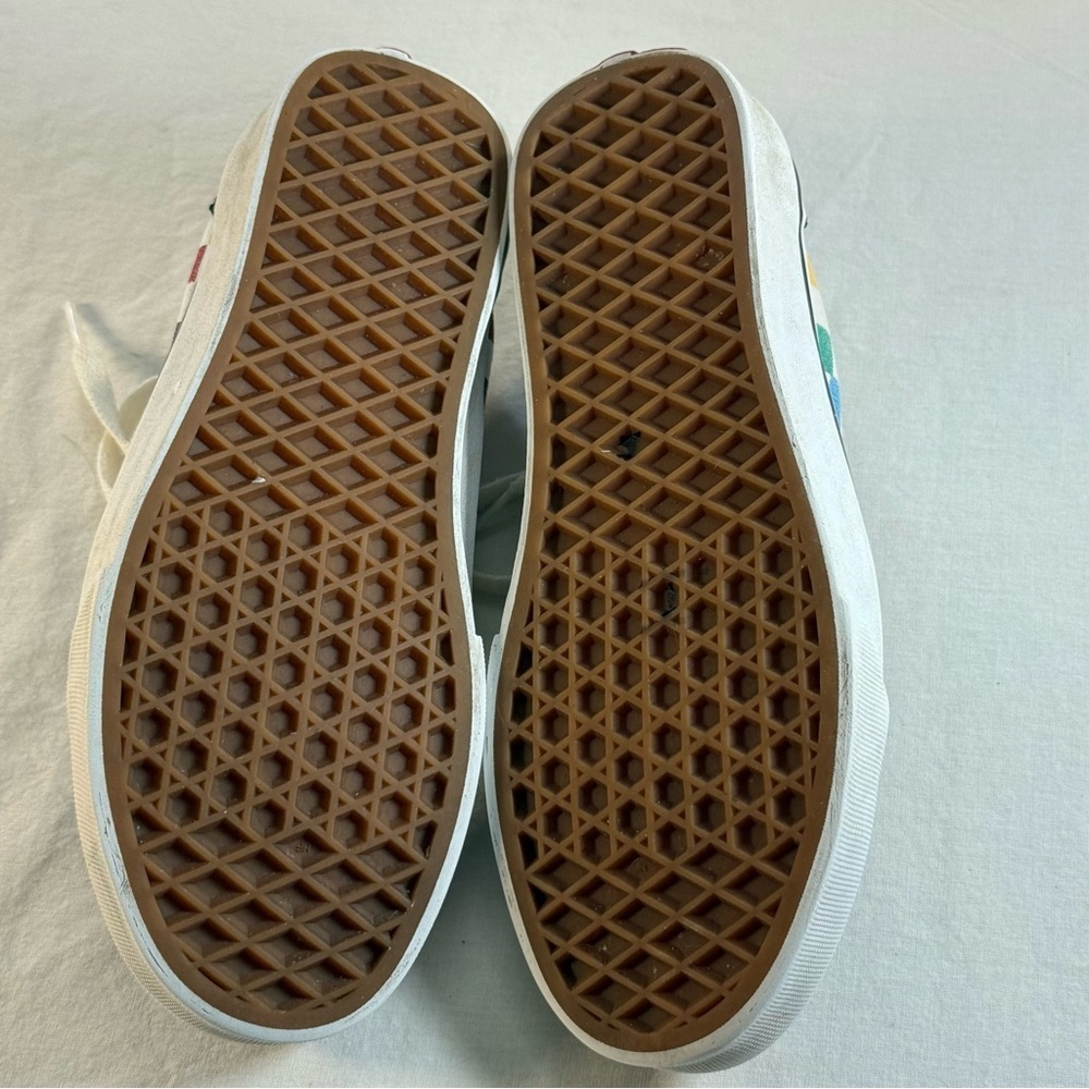 Vans Old Skool Rainbow Checkerboard Sneakers Multi/Black Women’s 6 Skate Y2K - Picture 11 of 13